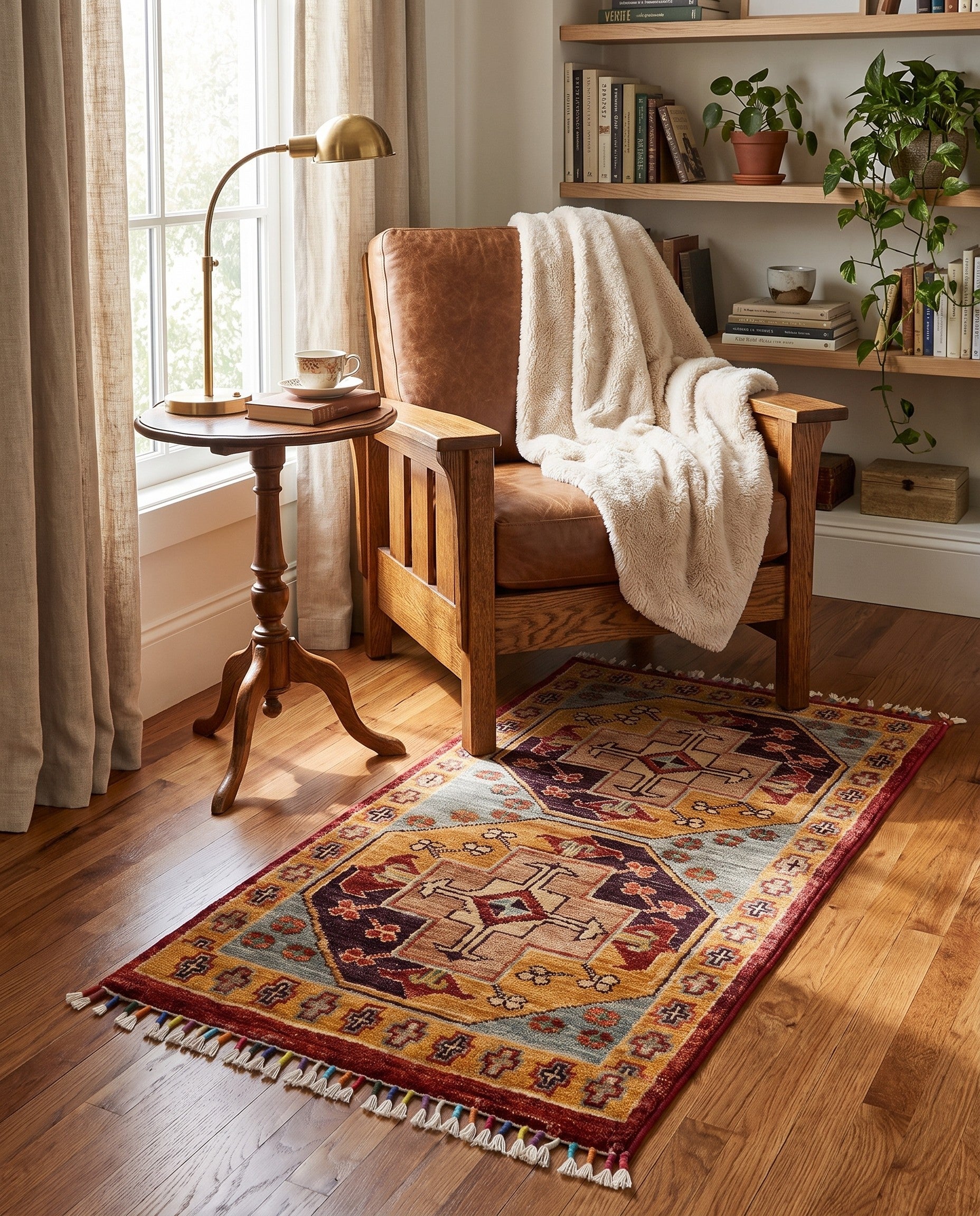 1' 8 x 3' 2 Hand Knotted Ariana Ziegler Rug
