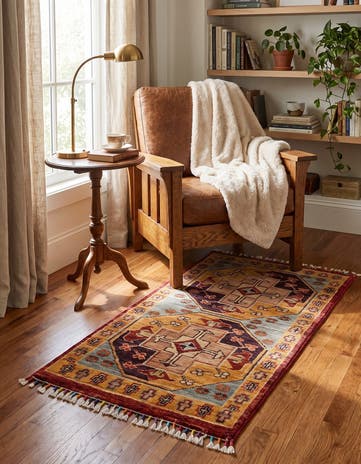 1' 8 x 3' 2 Hand Knotted Ariana Ziegler Rug