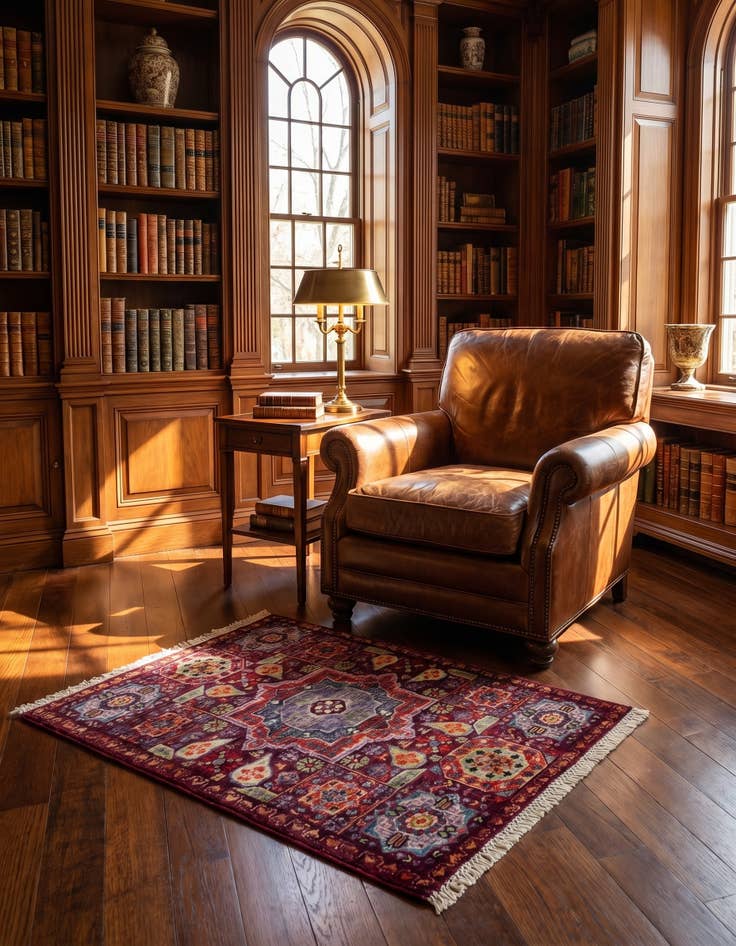 Detail image of 2' 1 x 3' 1 Hand Knotted Mamluk Ziegler Rug