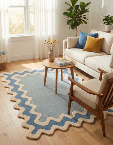 4' 1 x 6' 1 Happy Rugs Wiggles Wool