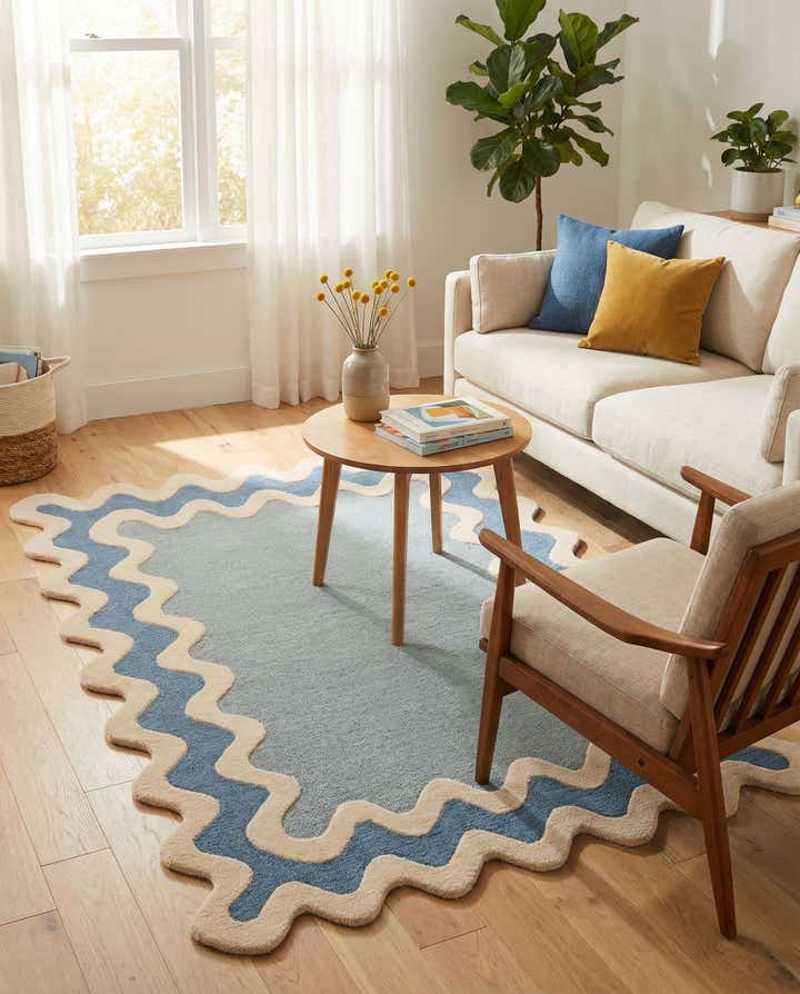 4' 1 x 6' 1 Happy Rugs Wiggles Wool