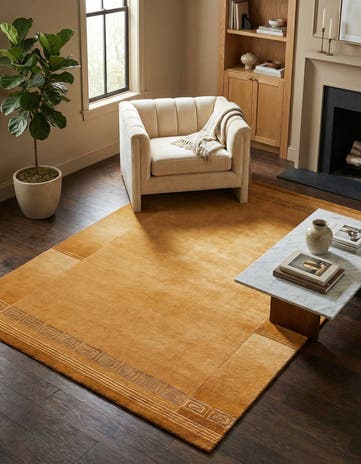 4' 7 x 6' 9 Hand Knotted Nepal Wool Rug