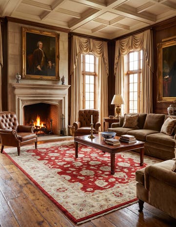 6' 7 x 9' 5 Hand Knotted Ziegler Rug
