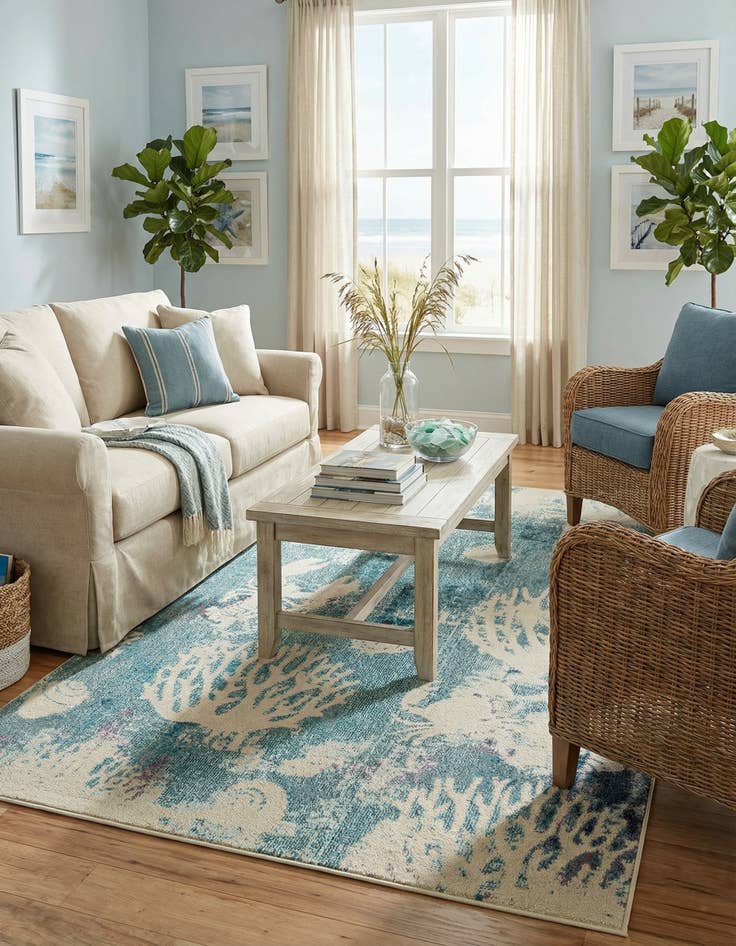 Detail image of 5' x 8' Washable Amalfi Rug