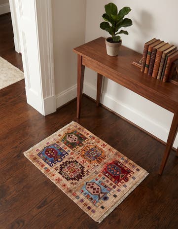 2' 1 x 3' Hand Knotted Ariana Ziegler Rug