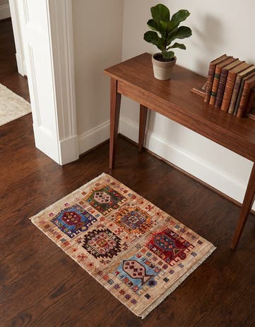 2' 1 x 3' Hand Knotted Ariana Ziegler Rug