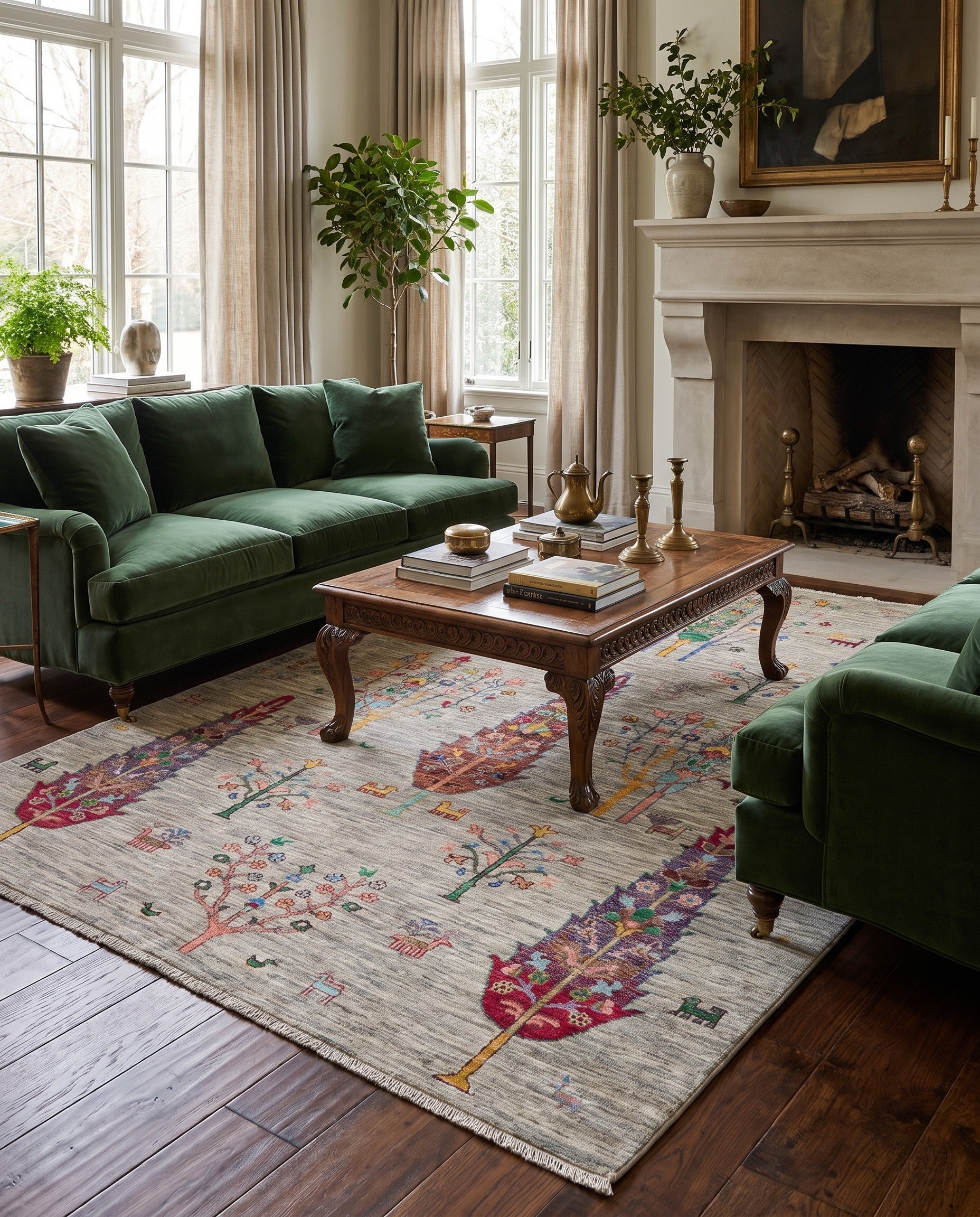 5' 10 x 7' 11 Hand Knotted Ariana Ziegler Rug