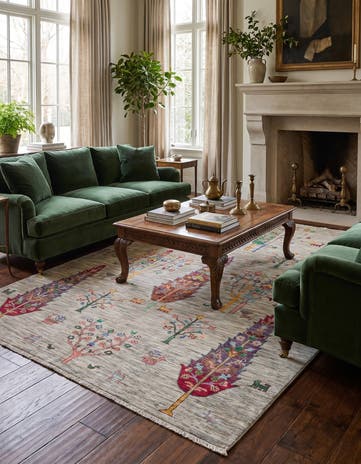 5' 10 x 7' 11 Hand Knotted Ariana Ziegler Rug
