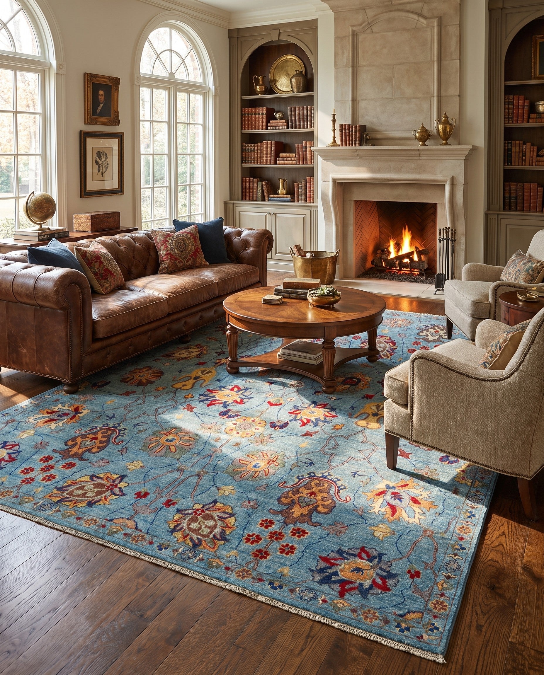 8' x 9' 8 Hand Knotted Kazak Rug