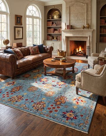 8' x 9' 8 Hand Knotted Kazak Rug
