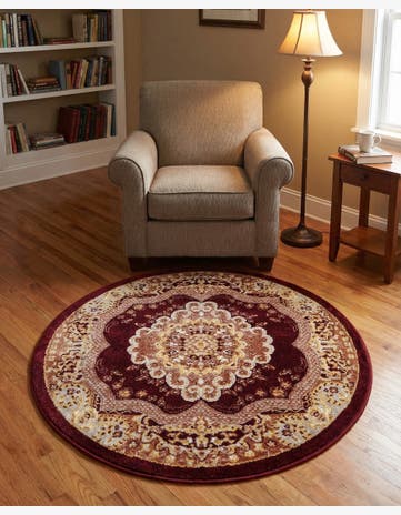 3' 3 x 3' 3 Kamala Washable Round Rug