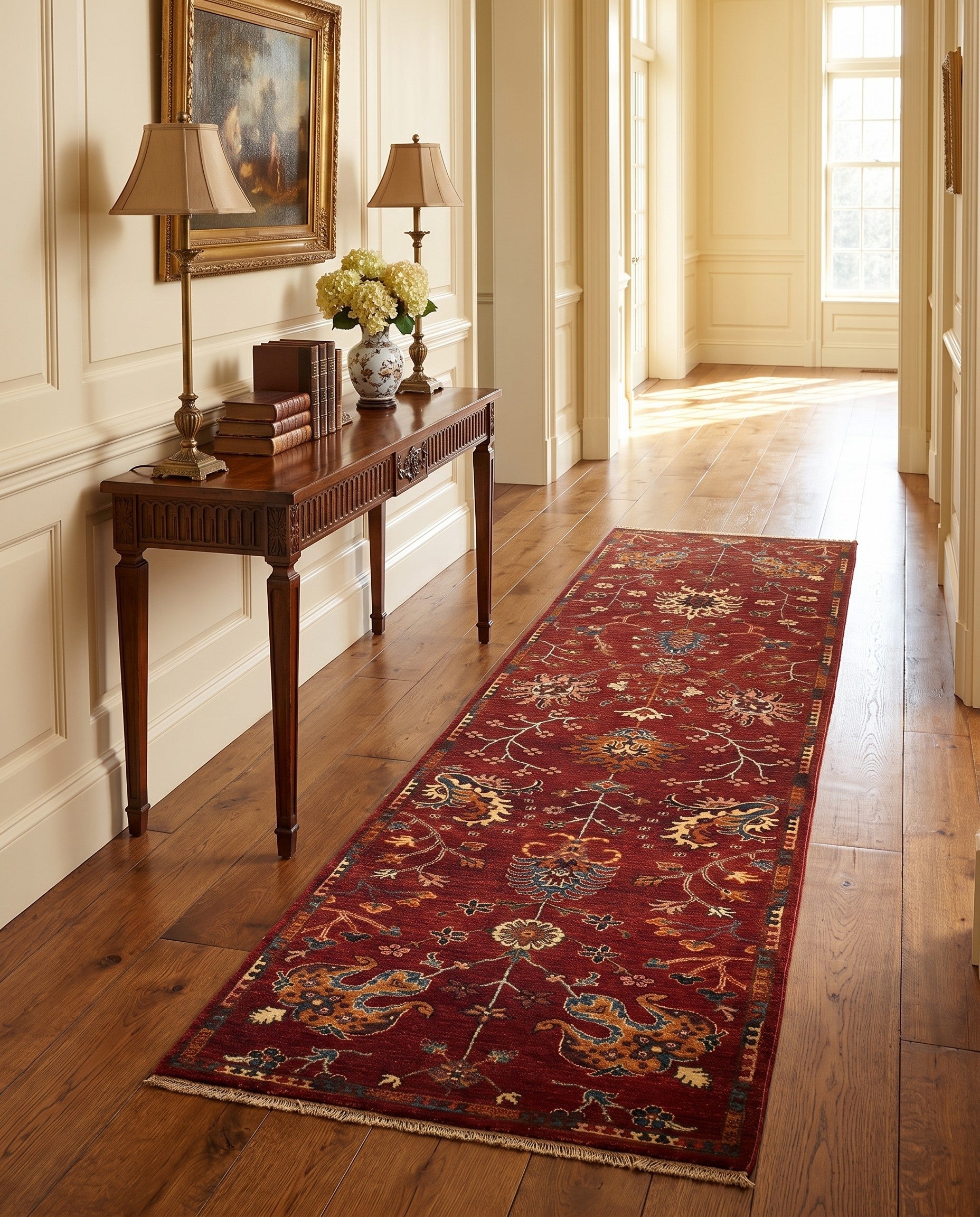 2' 9 x 9' 11 Hand Knotted Ariana Ziegler Runner Rug