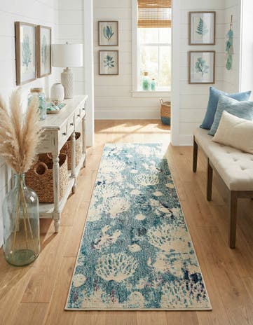 2' 2 x 6' 9 Washable Amalfi Runner Rug
