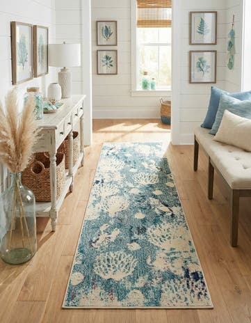 2' 2 x 6' 9 Washable Amalfi Runner Rug