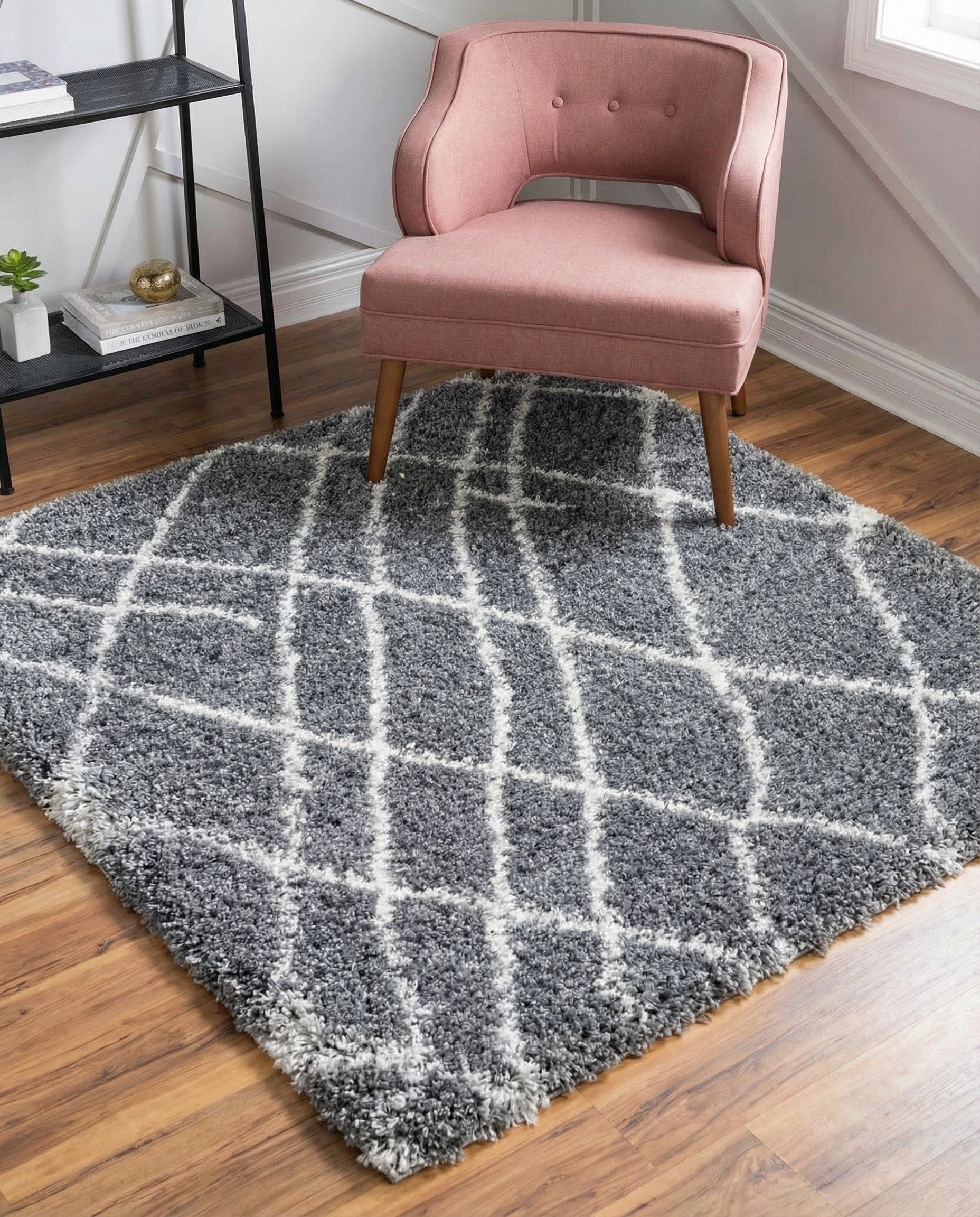 4' x 4' Soft Touch Shag Square Rug