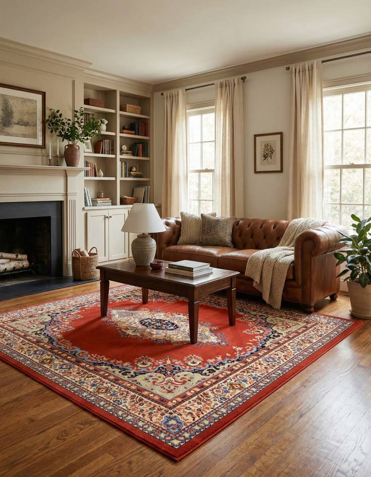 Detail image of 7' 10 x 7' 10 Amaya Square Rug