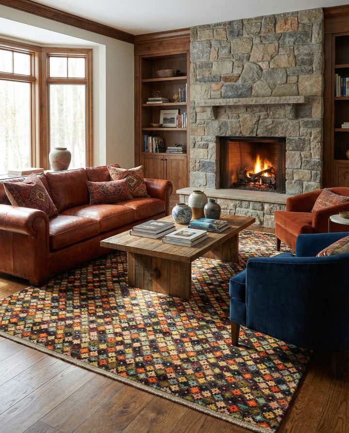 7' 1 x 9' 8 Hand Knotted Balouch Wool Rug