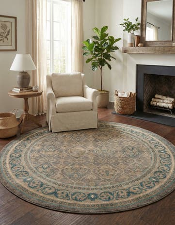 7' 3 x 7' 3 Viola Round Rug