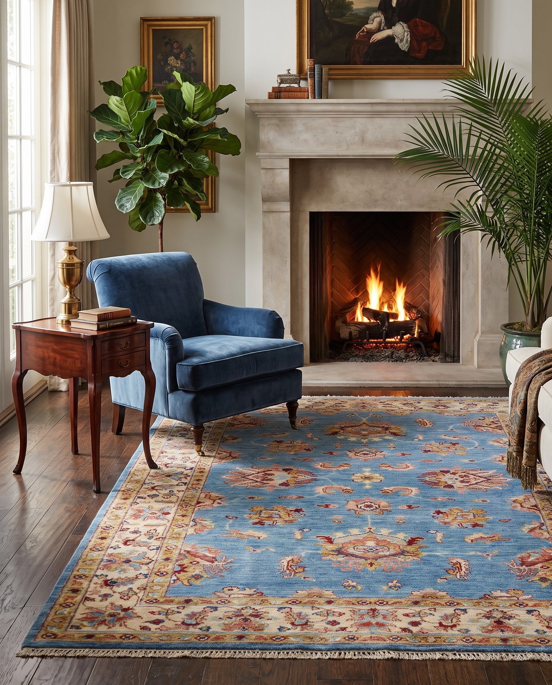 4' 1 x 5' 8 Hand Knotted Ariana Ziegler Rug