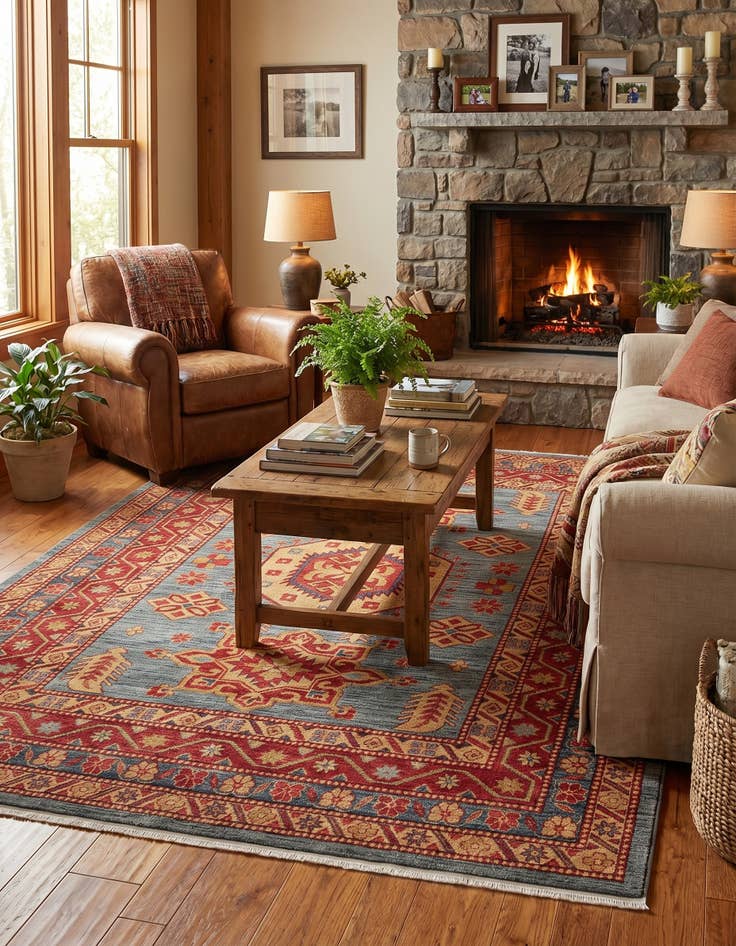 Detail image of 8' x 10' Serapi Rug