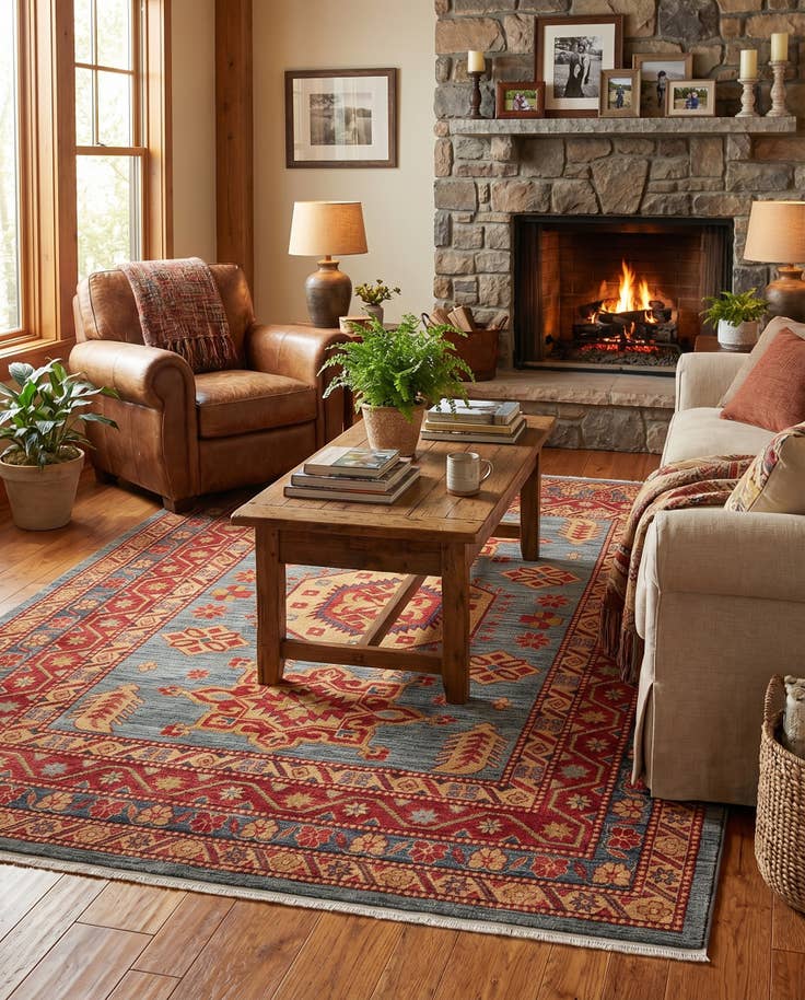 Detail image of 8' x 10' Serapi Rug