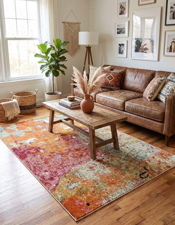 4' x 6' Washable Theia Rug