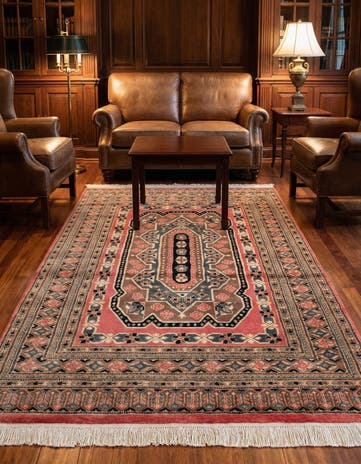 4' 1 x 6' Hand Knotted Bokhara Oriental Rug