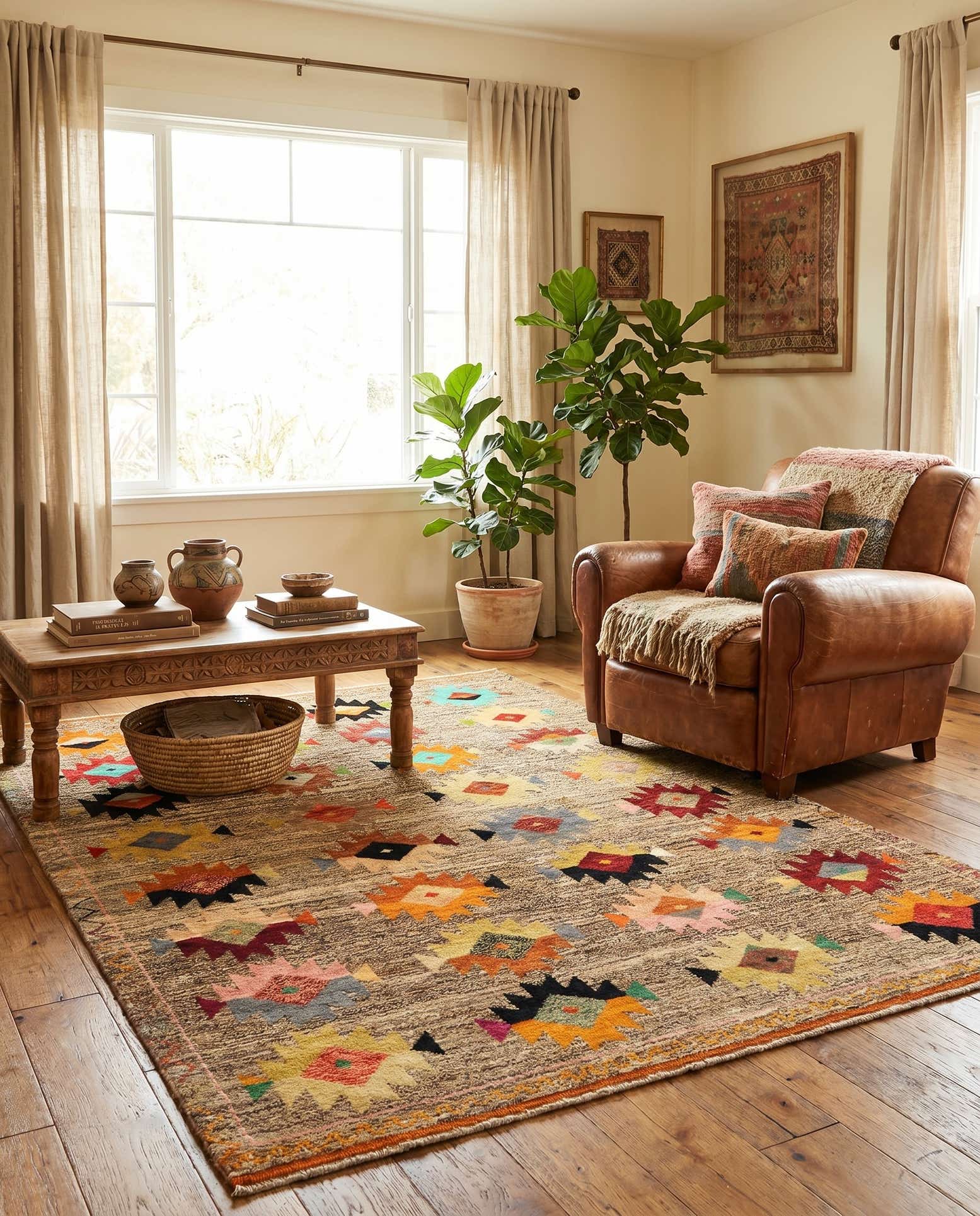 5' 8 x 7' 8 Hand Knotted Balouch Wool Rug