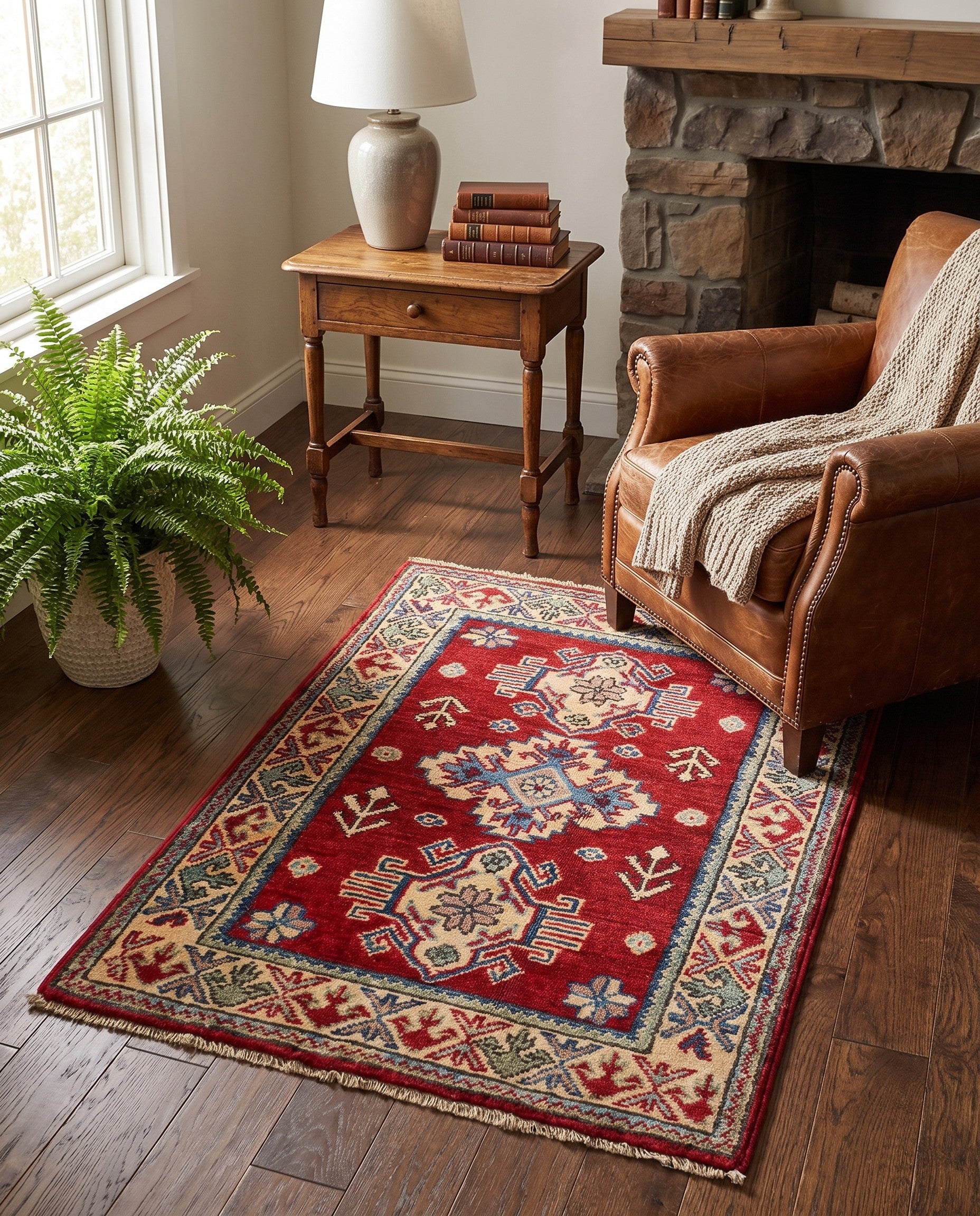 2' 1 x 2' 10 Hand Knotted Kazak Rug