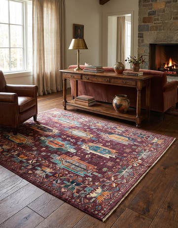 5' 10 x 7' 6 Hand Knotted Ariana Ziegler Rug