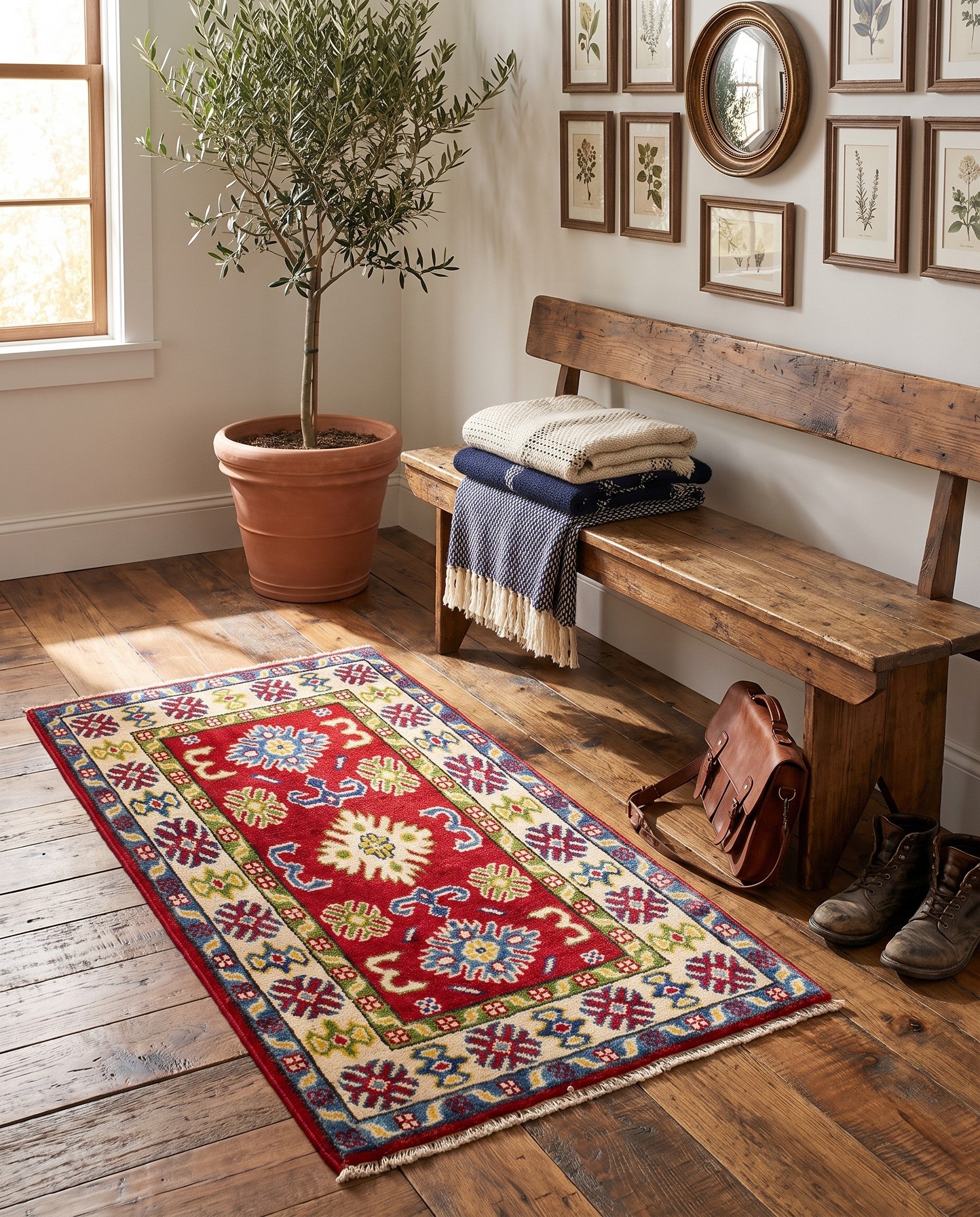 2' x 3' Hand Knotted Kazak Rug