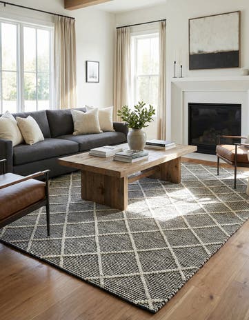Blackberry Hand Knotted Jill Zarin Dorset Square Rug