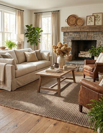 10' 6 x 10' 6 Cottage Farm Square Rug
