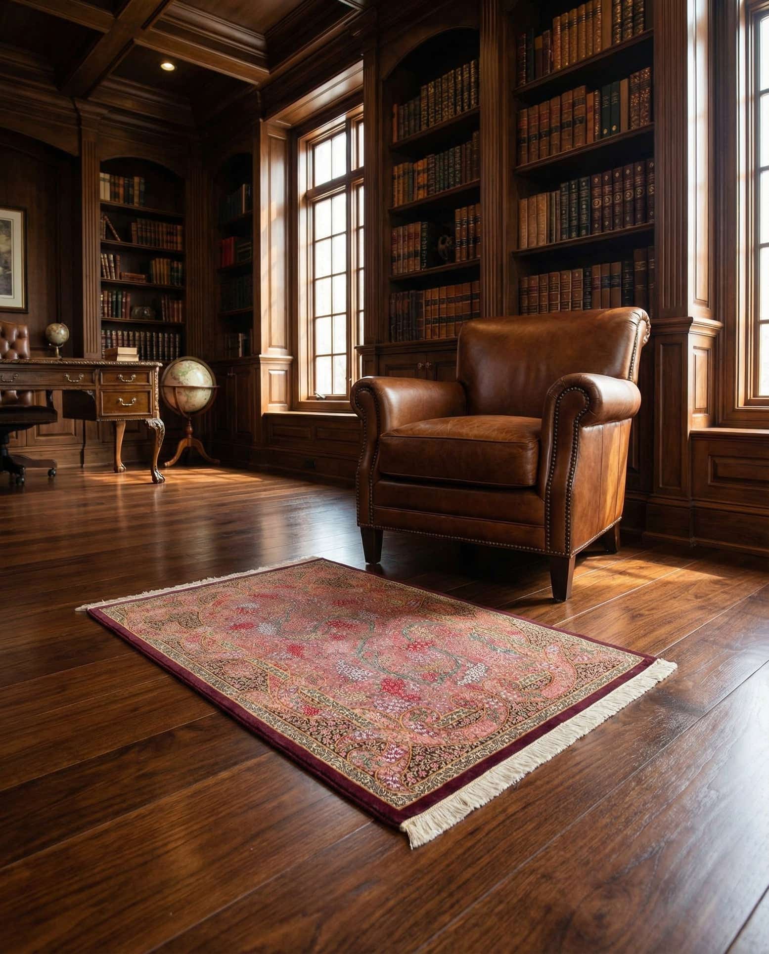 3' 3 x 4' 9 Ghom Silk Rug