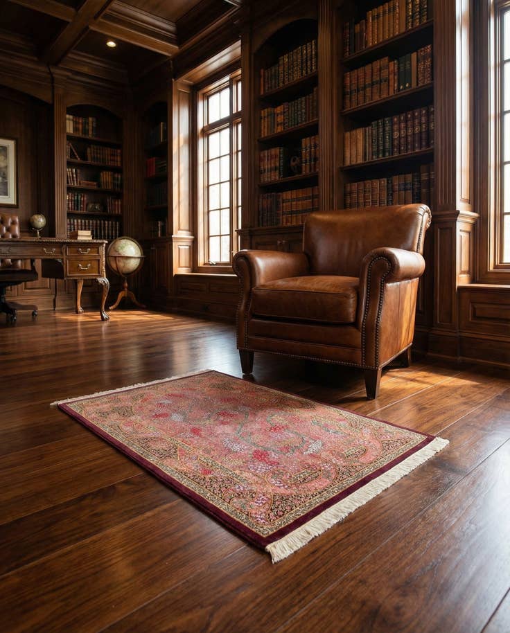 Detail image of 3' 3 x 4' 9 Ghom Silk Rug