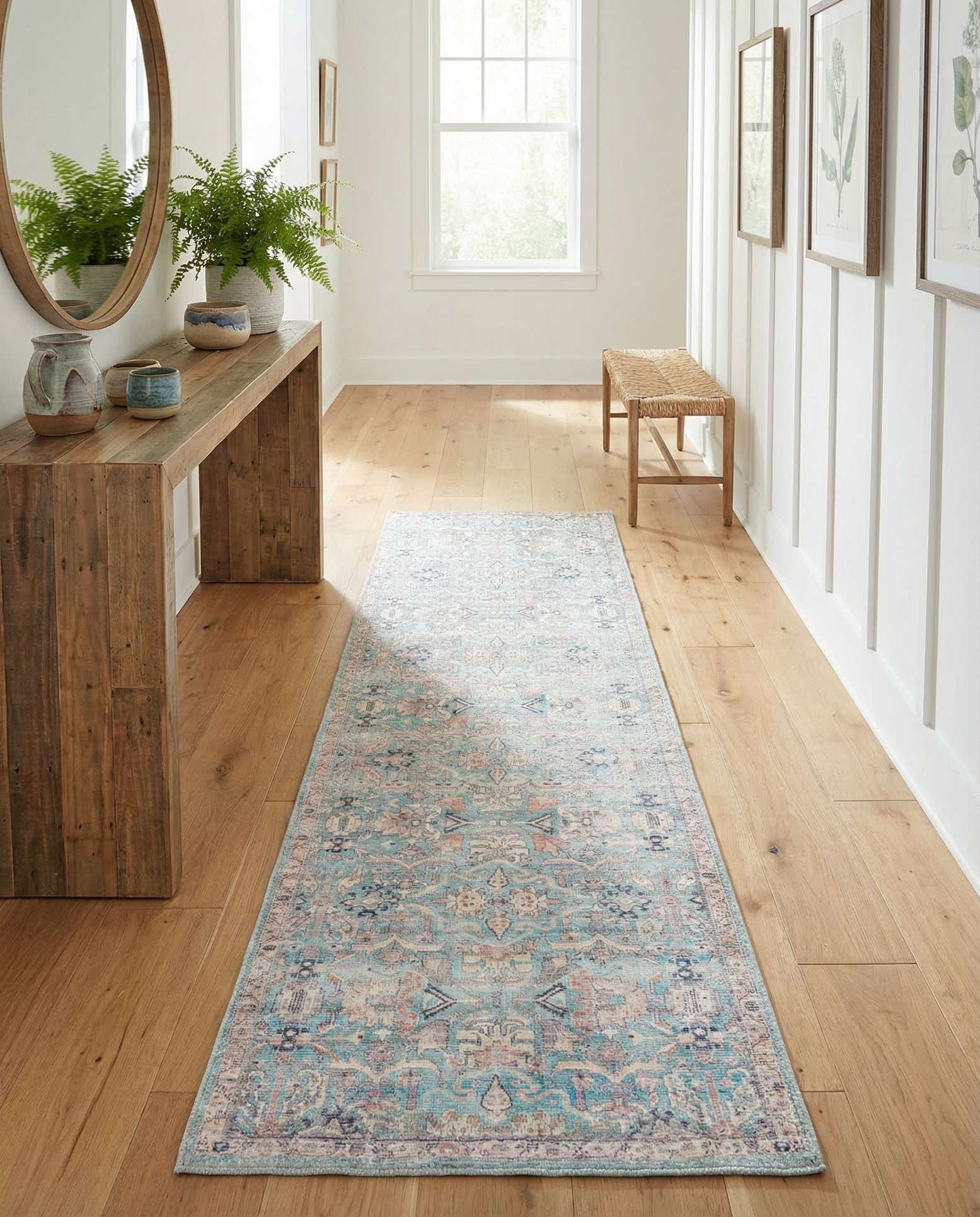 2' x 8' Washable Nostalgia Runner Rug