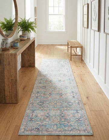 2' x 8' Washable Nostalgia Runner Rug