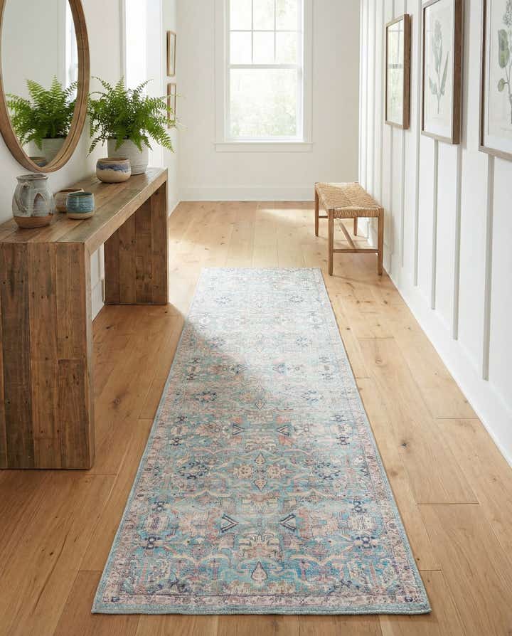 2' x 8' Washable Nostalgia Runner Rug