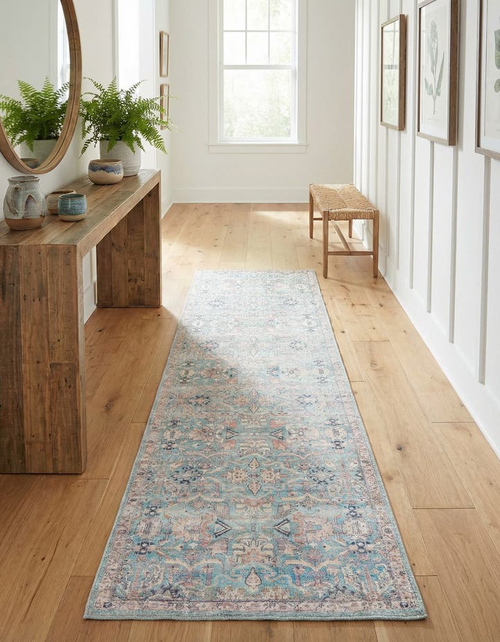 2' x 8' Washable Nostalgia Runner Rug