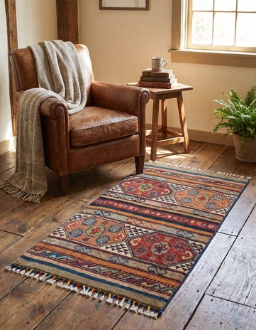 1' 9 x 3' 3 Hand Knotted Ziegler Rug