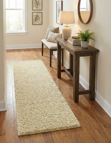 2' x 8' Solid Shag Runner Rug