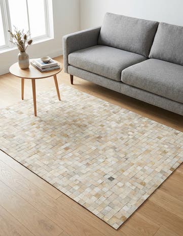 4' x 5' 8 Cowhide Stocks Rug