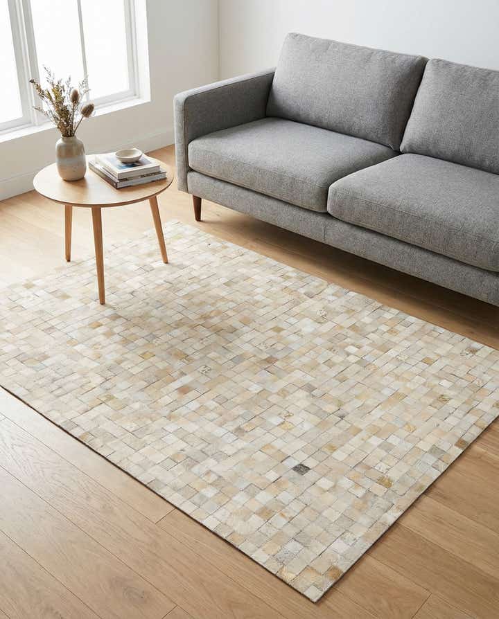 4' x 5' 8 Cowhide Stocks Rug