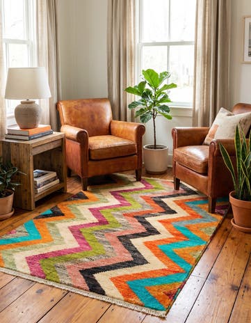 3' x 4' 2 Hand Knotted Balouch Wool Rug