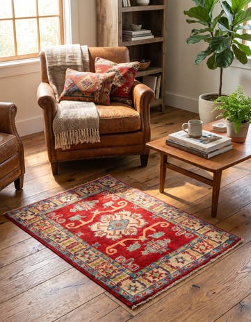 2' 1 x 2' 11 Hand Knotted Kazak Rug