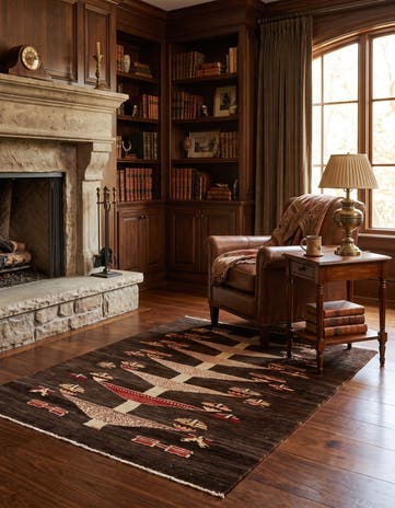 3' 5 x 5' 1 Kashkuli Wool Rug