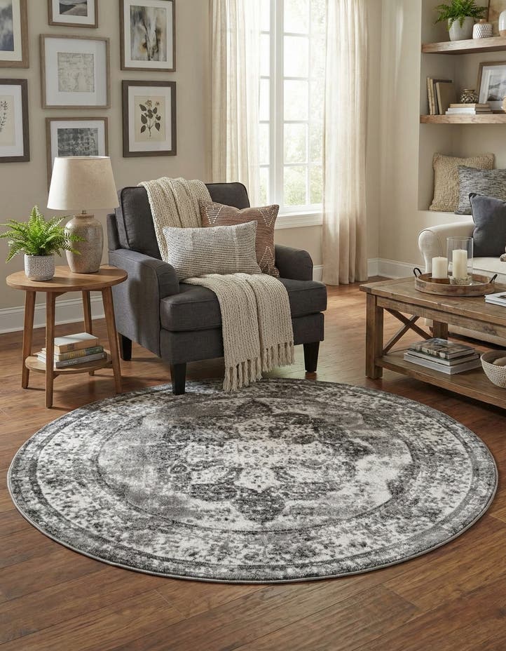 5' 3 x 5' 3 Monte Carlo Round Rug