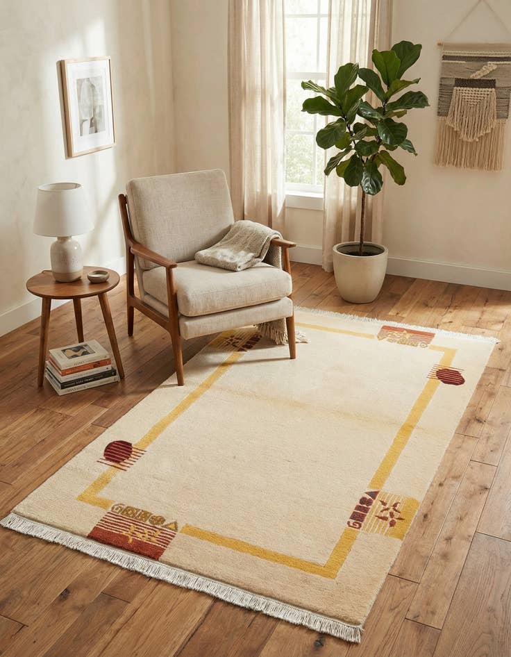 Detail image of 3' x 5' 3 Hand Knotted Darya Wool Rug