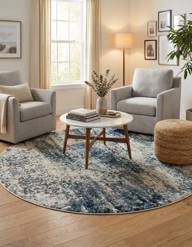 Detail image of 6' x 6' Gossamer Round Rug