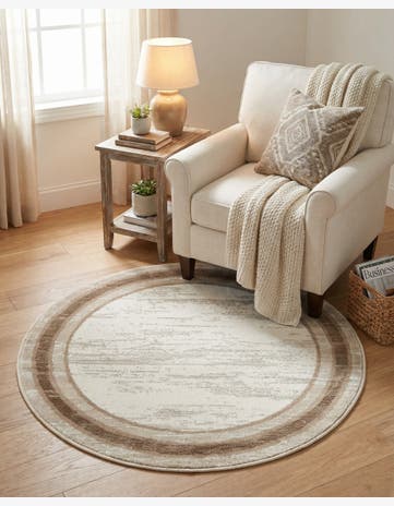 Ivory Laguna Round Rug